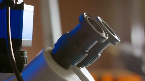 Electron microscope for the repair of specialized equipment. Stock Footage 166919236