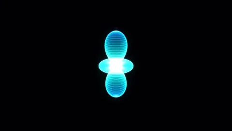 Electron Orbital Cycles Through S P D F And Back To S Stock-Footage 344513746