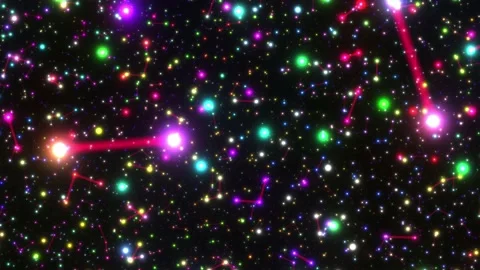 Electron System Concept Abstract Graphic Effect Background (Fast) Stock Footage 166715346