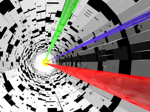 Electron tunnel Stock Illustration