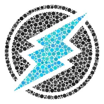 Electroneum Collage of Filled Circles イラスト素材