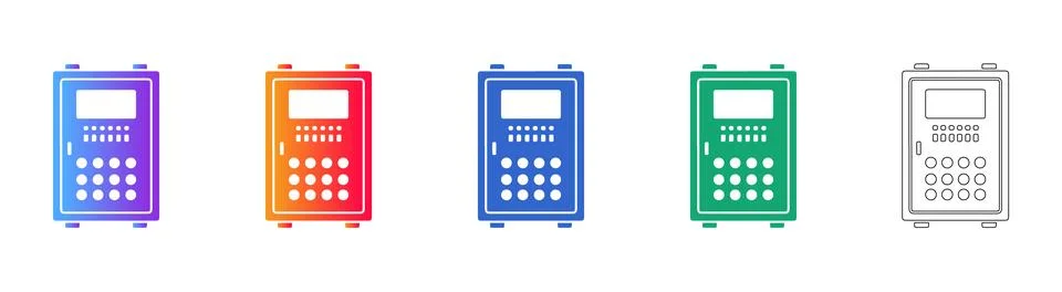 Electronic Access Control Keypad Vector Stock Illustration