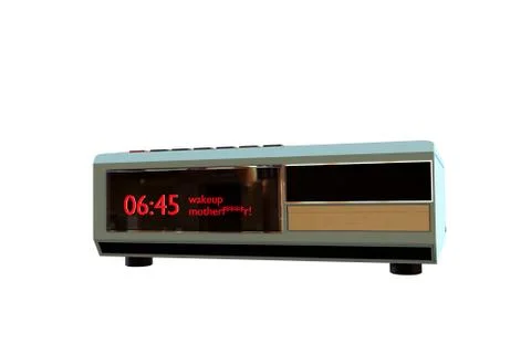 Electronic alarm clock Stock Illustration