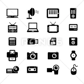 Electronic and Accessories Icon Stock Illustration