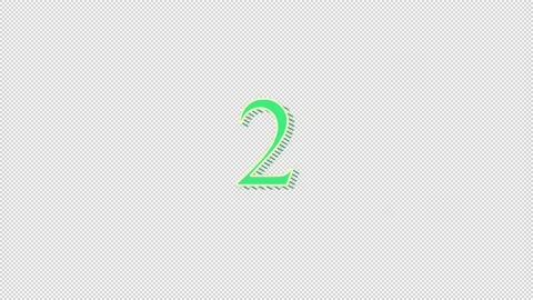 Electronic animation of counting numbers Stock-Footage 233177573