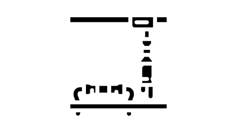 Electronic assembly electronics glyph icon animation Stock Footage 326743391
