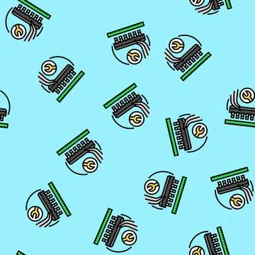 Electronic assembly electronics vector seamless pattern Stock Illustration