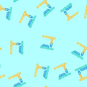 Electronic assembly electronics vector seamless pattern Stock Illustration