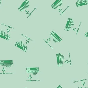 Electronic assembly line industry 3 glyph vector seamless pattern イラスト素材