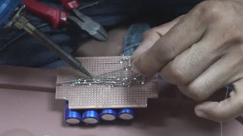 Electronic assembly01 Stock Footage 25498222