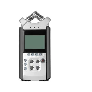 Electronic audio device - Front view Portable digital Recorder isolated Stock Photos