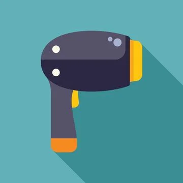 Electronic barcode scanner scanning a barcode icon Stock Illustration