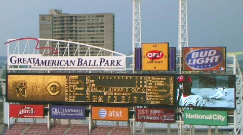 Electronic Baseball Scoreboard 動画素材 344116