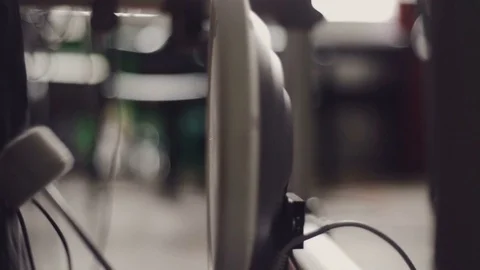 Electronic bass drum hit Stock Footage 77163057