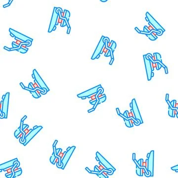 Electronic bbq grill vector seamless pattern イラスト素材