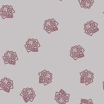 Electronic being shredded e waste pollution line vector seamless pattern 스톡 일러스트