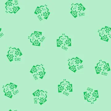 Electronic being shredded e waste pollution glyph vector seamless pattern 스톡 일러스트