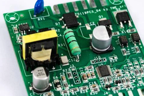 Electronic board of a coffee grinder Stock Photos