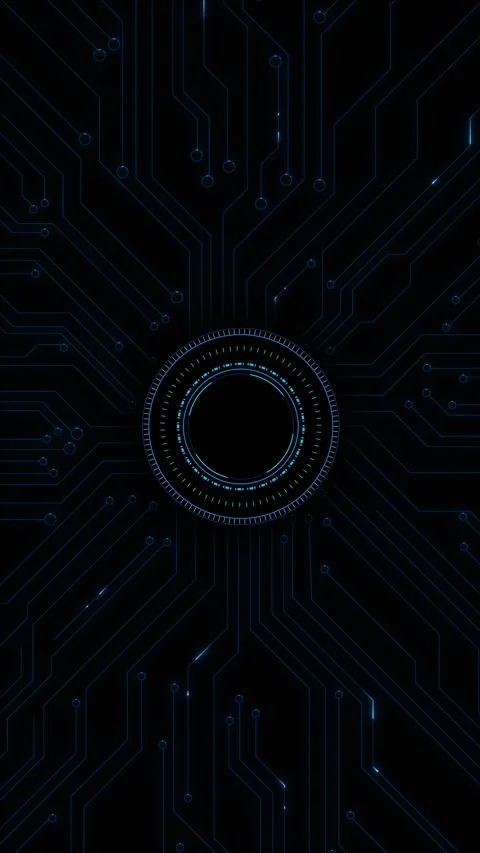 Electronic board Digital Data moving Computer AI chip CPU Circuit Board Stock Footage 295948879