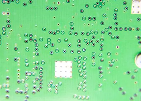 Electronic board with electrical components. Electronics of computer equipment Stock Photos