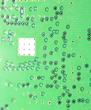 Electronic board with electrical components. Electronics of computer equipmen Foto stock