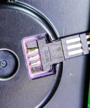 Electronic board with electrical components. Electronics of computer equipmen Stock Photos