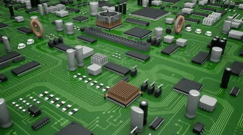 Electronic board Stock Footage 10564463