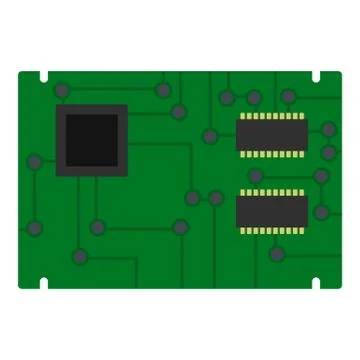 Electronic board icon isolated イラスト素材