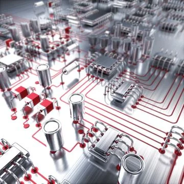 Electronic board Иллюстрация