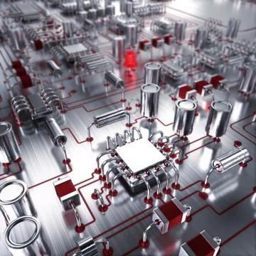 Electronic board Иллюстрация