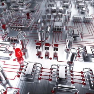 Electronic board Иллюстрация