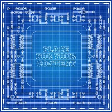 The electronic board. Stock Illustration
