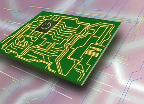 Electronic board 库存插图