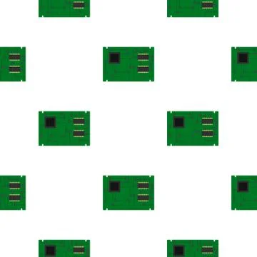 Electronic board pattern flat イラスト素材