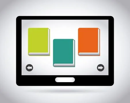 Electronic book design, vector illustration eps10 graphic Stock Illustration