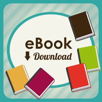 Electronic book design, vector illustration eps10 graphic Stock Illustration