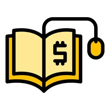 Electronic book icon vector flat Stock Illustration