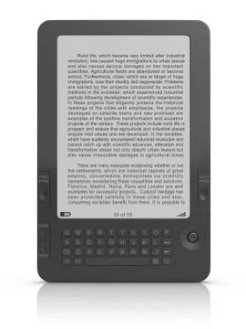 Electronic book Illustrazione stock