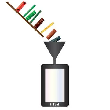 Electronic book Stock Illustration