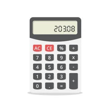 Electronic calculator Stock Illustration