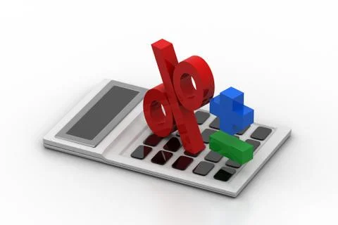 Electronic calculator Free Stock Illustration