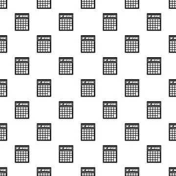 Electronic calculator pattern Illustrazione stock