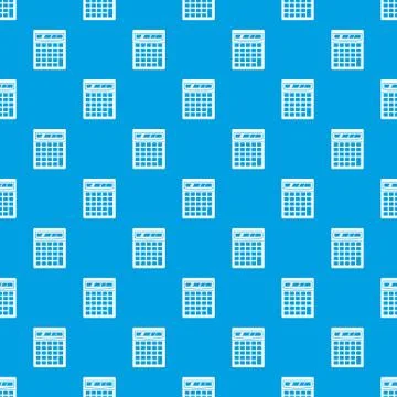 Electronic calculator pattern seamless blue Illustrazione stock
