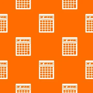 Electronic calculator pattern seamless Illustrazione stock