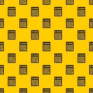 Electronic calculator pattern vector 스톡 일러스트
