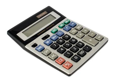 Electronic calculator Stock Photos