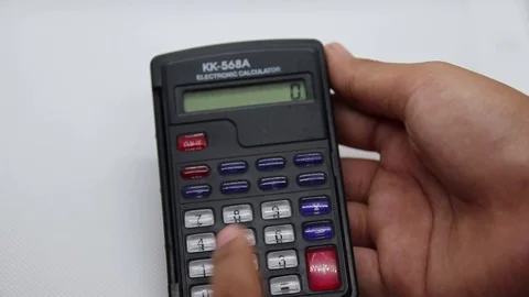 Electronic Calculator - Simple Math Stock Footage 109392534