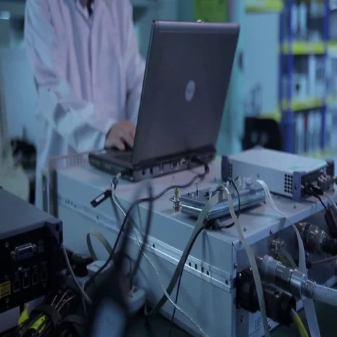 Electronic calibrate machine lab  Stock-Footage 69614090