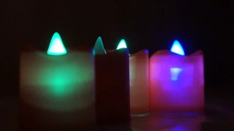 Electronic candles Stock Footage 125040714