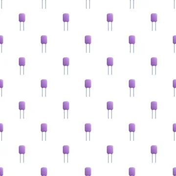 Electronic capacitor component seamless pattern background 스톡 일러스트